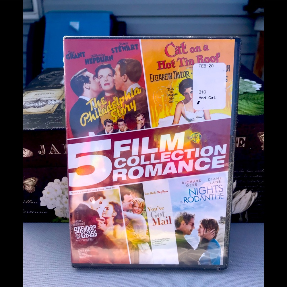 New. Sealed 5 film Collection of Romance Movies on 1 DVD.
